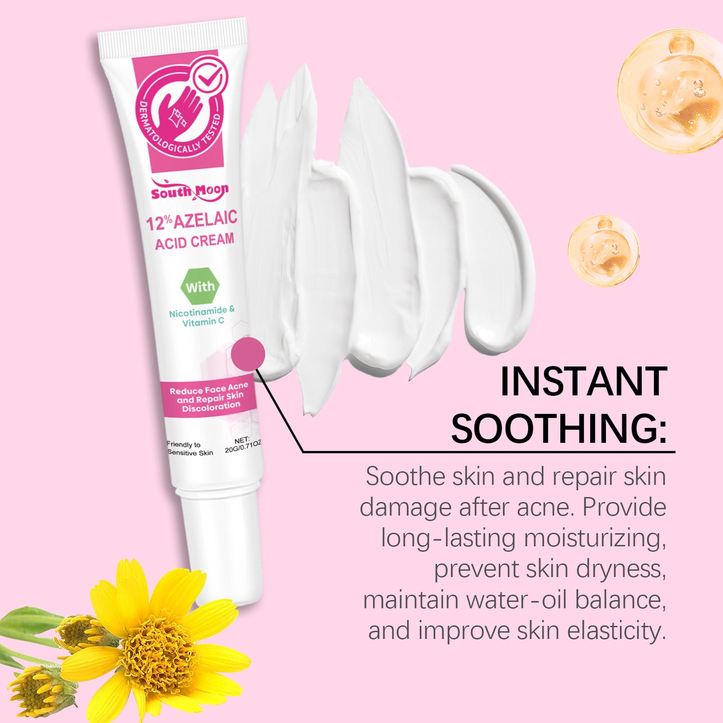 Crema Facial Antiacné | Reparación Natural · Hidratación Suave · Textura Ligera para Piel Sensible · 30g