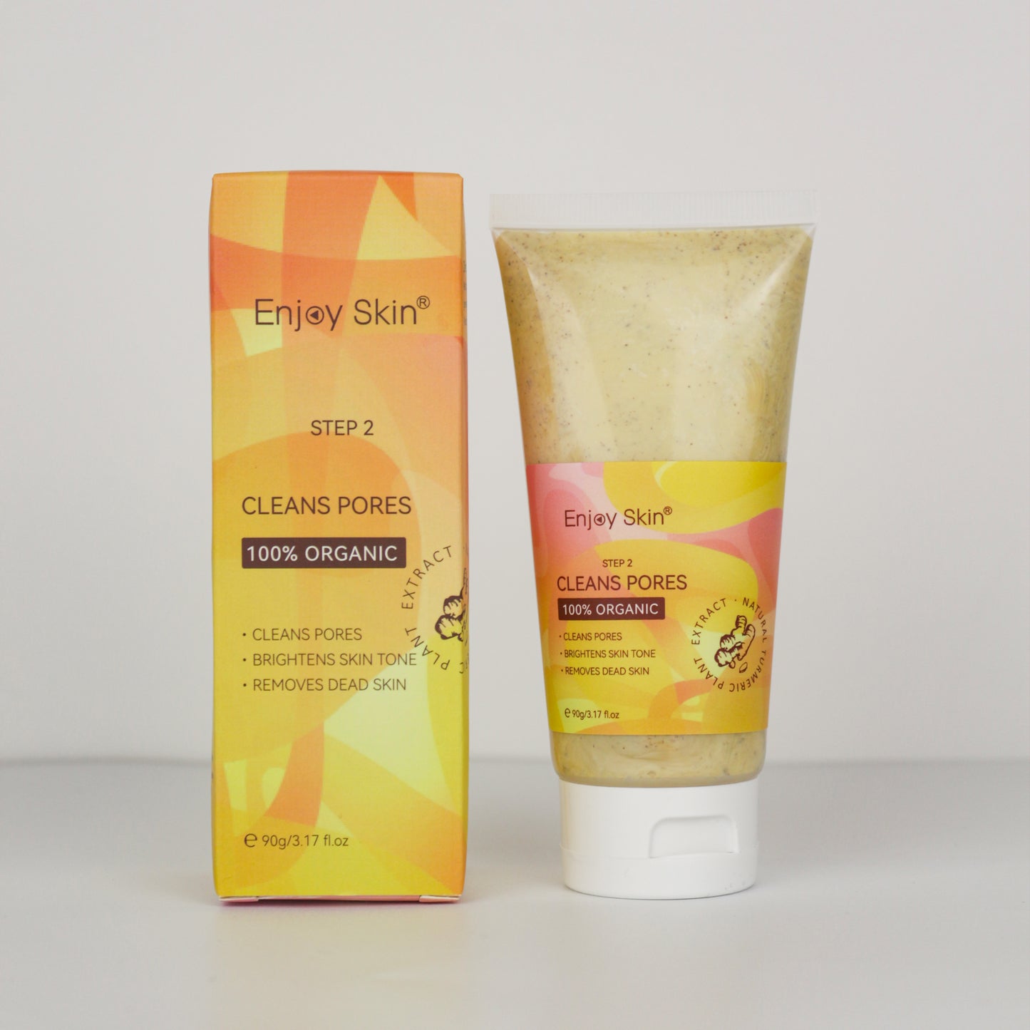 Set Facial Orgánico 5 Piezas | Sérum Antiacné + Crema Vegana + Cuidado con Cúrcuma · Rutina Iluminadora Natural · Libre de Crueldad · Unisex · 30ml–50ml