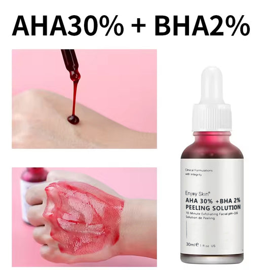Sérum Facial Peeling AHA 30% BHA 2% | Exfoliación Profunda · Renovación Celular · Textura Uniforme con Ingredientes Orgánicos · 30ml