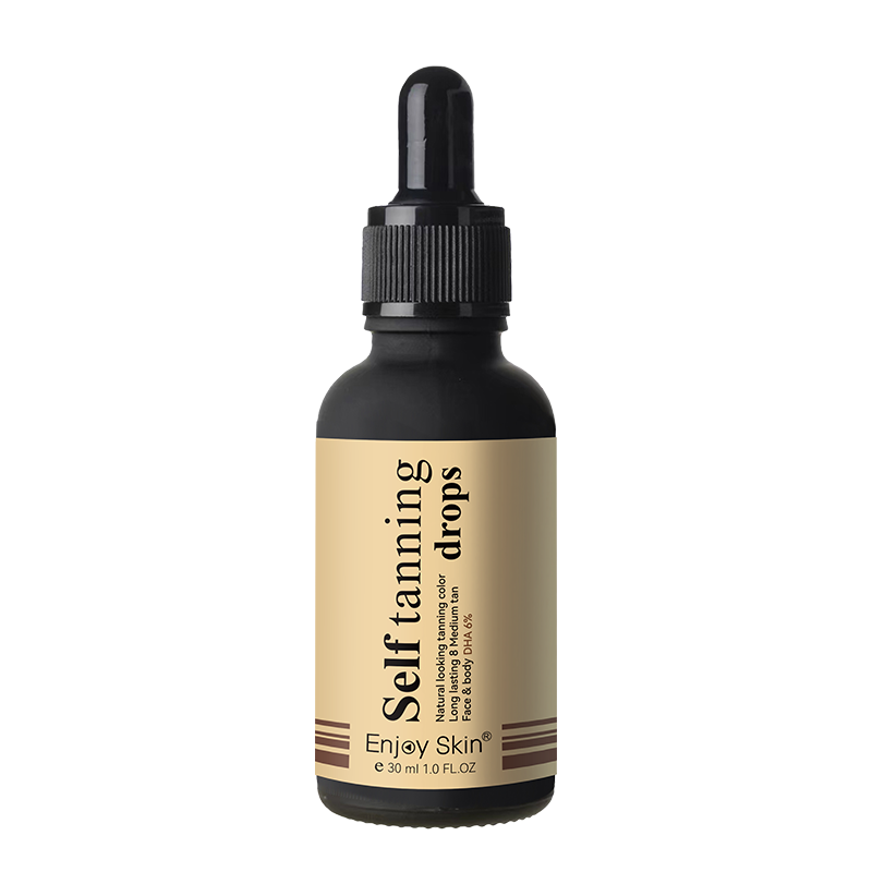 Sérum Autobronceador Orgánico Enjoy Skin | Brillo Natural sin Sol · Hidratación con Jojoba y Té Verde · Acabado Gradual para Piel Sensible · 30ml
