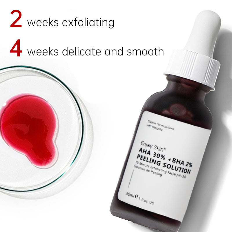Sérum Facial Peeling AHA 30% BHA 2% | Exfoliación Profunda · Renovación Celular · Textura Uniforme con Ingredientes Orgánicos · 30ml