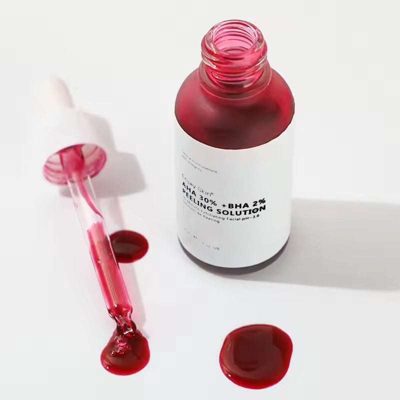 Sérum Facial Peeling AHA 30% BHA 2% | Exfoliación Profunda · Renovación Celular · Textura Uniforme con Ingredientes Orgánicos · 30ml