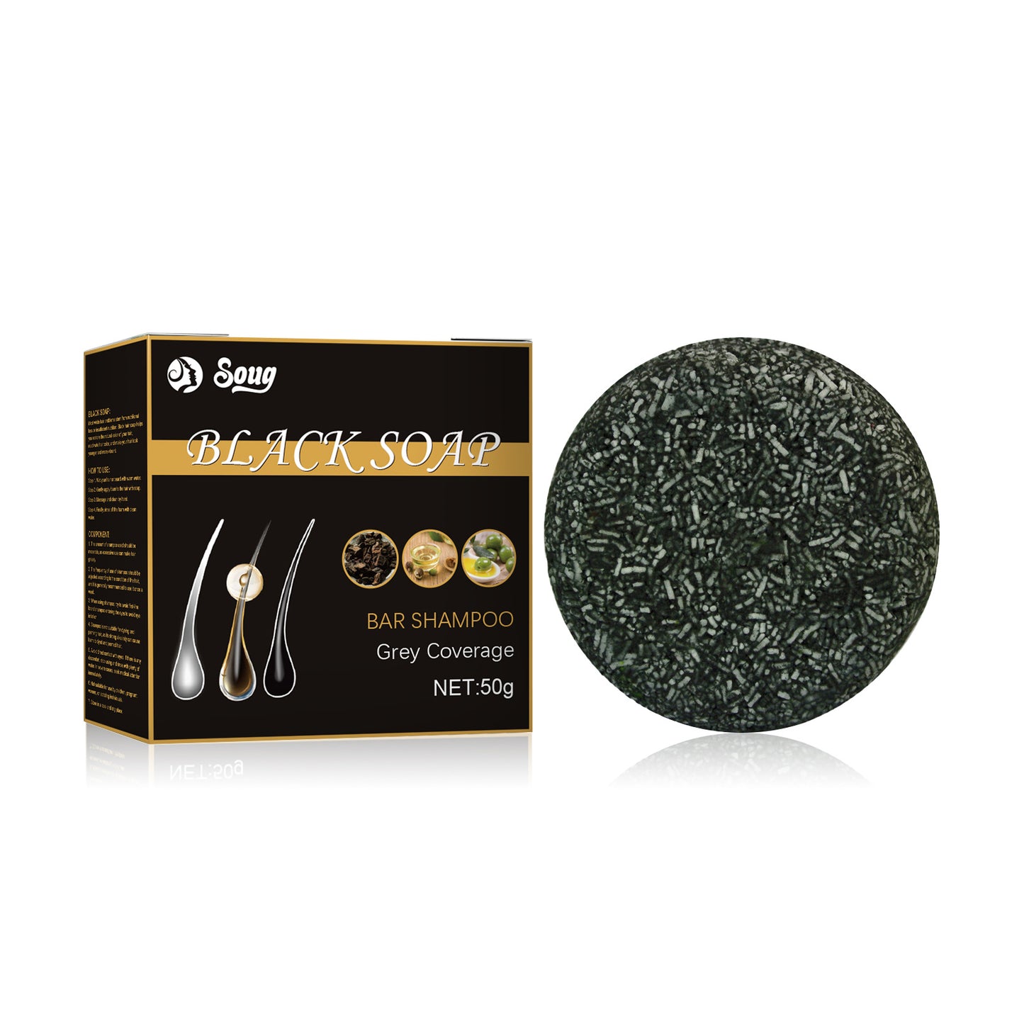 Jabón Artesanal de Carbón de Bambú | Limpieza Profunda · Control Natural de Grasa · Piel Radiante sin Puntos Negros · 50g