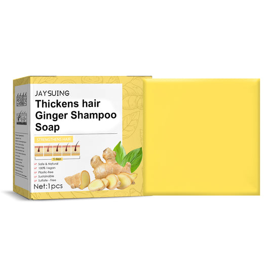 Shampoo Sólido de Jengibre | Limpieza Profunda · Nutrición Capilar · Densidad Natural · Fortalecimiento desde la Raíz · 60g