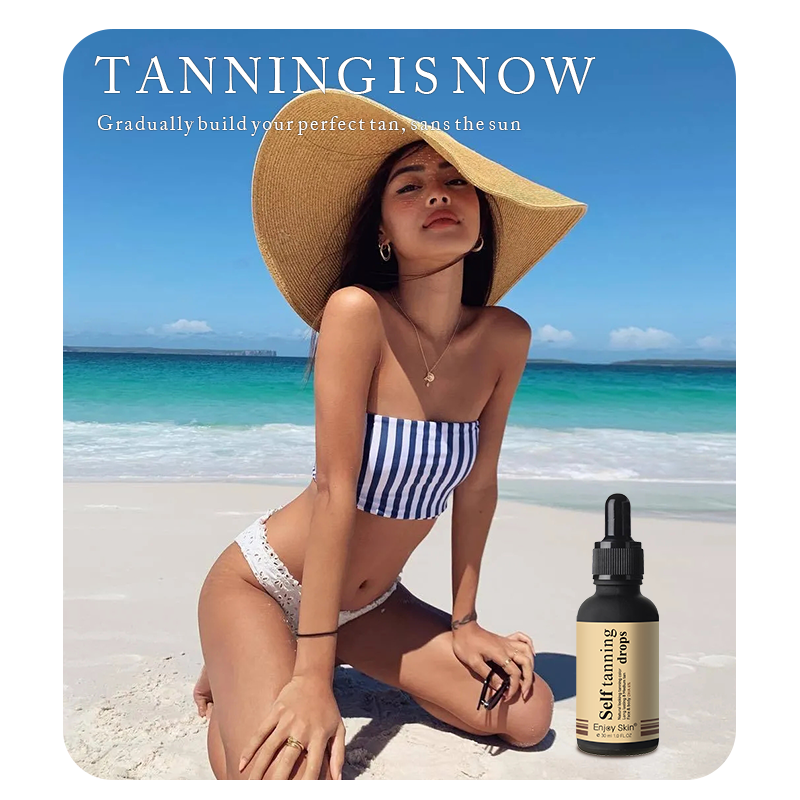 Sérum Autobronceador Orgánico Enjoy Skin | Brillo Natural sin Sol · Hidratación con Jojoba y Té Verde · Acabado Gradual para Piel Sensible · 30ml
