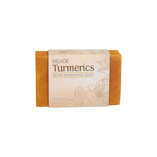Jabón Facial y Corporal con Cúrcuma | Limpieza Suave · Hidratación Vegetal · Luminosidad Natural para Todo Tipo de Piel · 100g